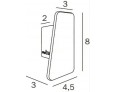 háček 80x30 mm Inda Logic, chrom